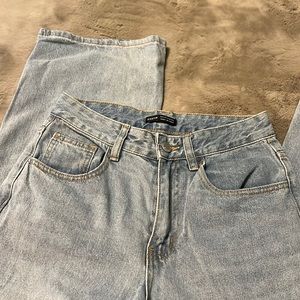Wide leg high rise jeans size 2